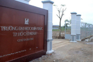 Điểm chuẩn Trường Đại học Kiến trúc Thành phố Hồ Chí Minh (Cơ sở Cần Thơ)